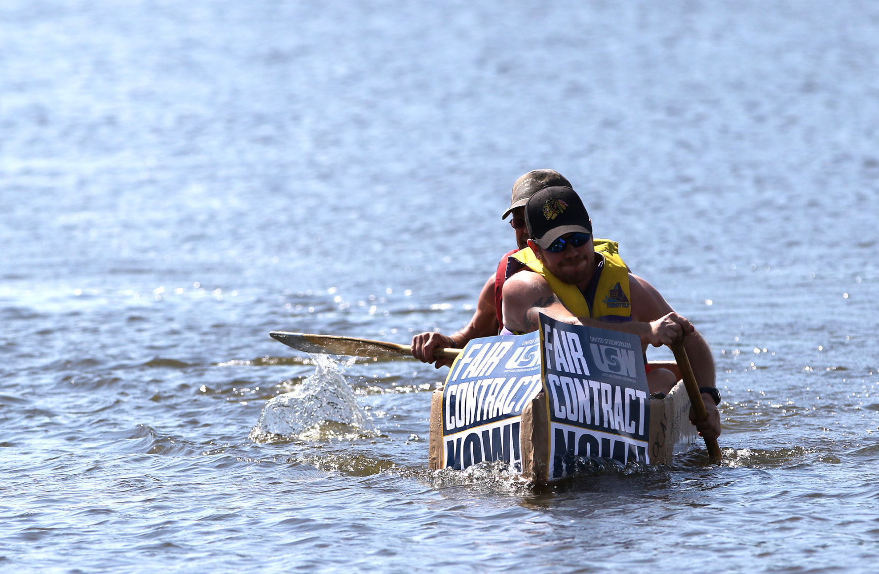 Hobart's Lakefront Festival cardboard boat race